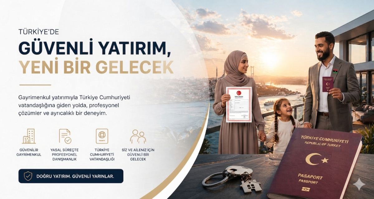 Libya Vatandaşları İçin Türkiye’de Yatırım Rehberi 2026: Ev Alma, Oturum ve Vatandaşlık